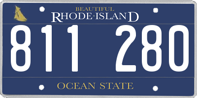 RI license plate 811280
