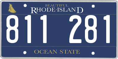 RI license plate 811281