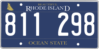 RI license plate 811298
