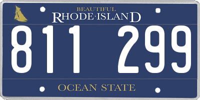 RI license plate 811299
