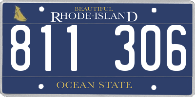 RI license plate 811306