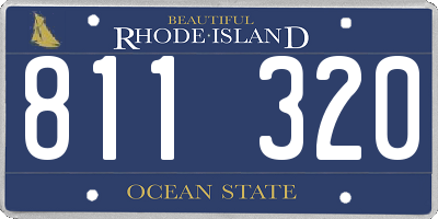 RI license plate 811320