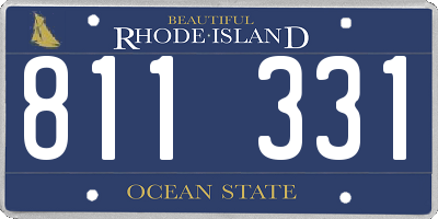 RI license plate 811331