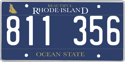 RI license plate 811356