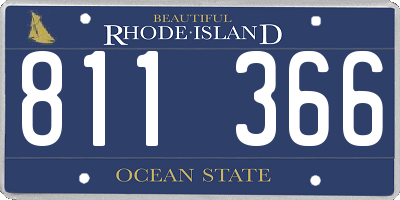 RI license plate 811366