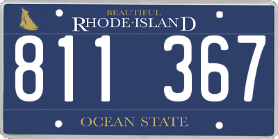 RI license plate 811367