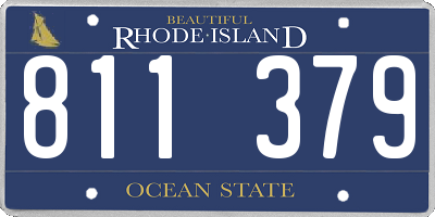 RI license plate 811379