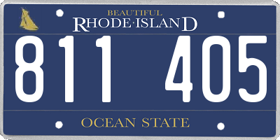 RI license plate 811405
