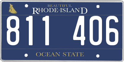 RI license plate 811406