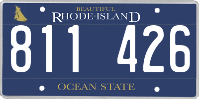 RI license plate 811426