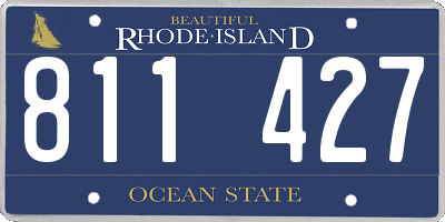 RI license plate 811427