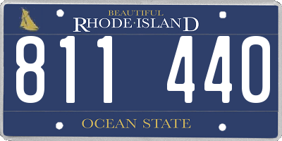 RI license plate 811440