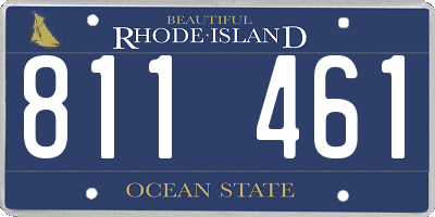 RI license plate 811461