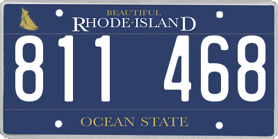 RI license plate 811468