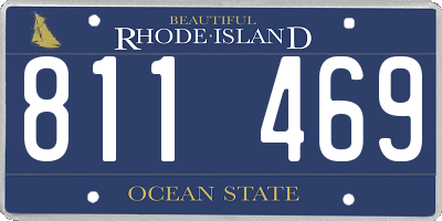 RI license plate 811469