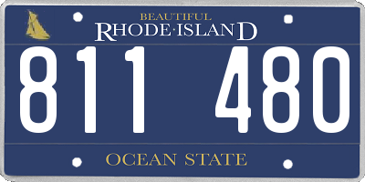 RI license plate 811480