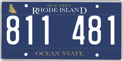 RI license plate 811481