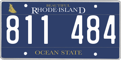 RI license plate 811484