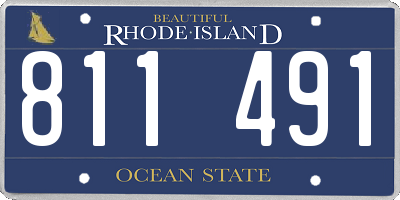 RI license plate 811491