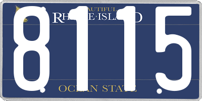 RI license plate 8115