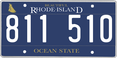 RI license plate 811510