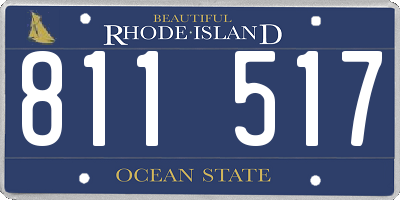 RI license plate 811517
