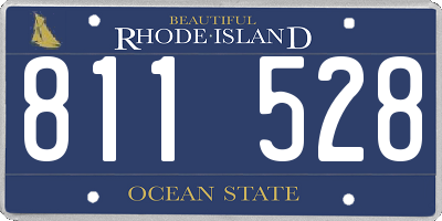 RI license plate 811528