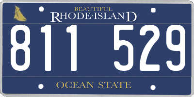 RI license plate 811529