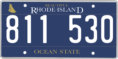 RI license plate 811530
