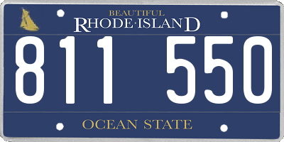 RI license plate 811550