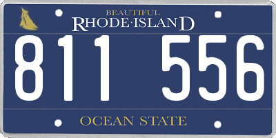 RI license plate 811556