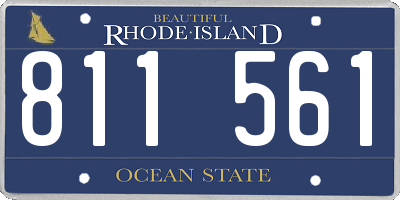 RI license plate 811561