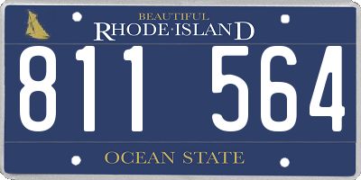 RI license plate 811564