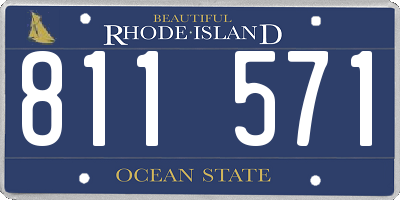 RI license plate 811571