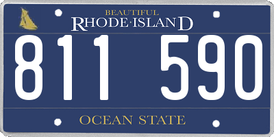 RI license plate 811590