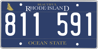 RI license plate 811591