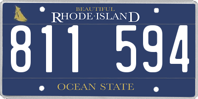 RI license plate 811594