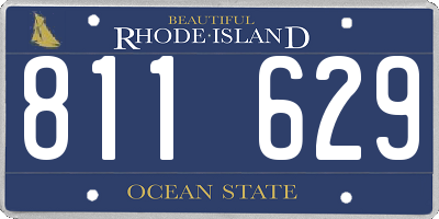 RI license plate 811629