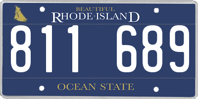 RI license plate 811689