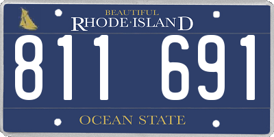 RI license plate 811691