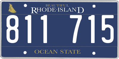 RI license plate 811715