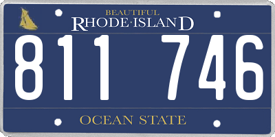 RI license plate 811746
