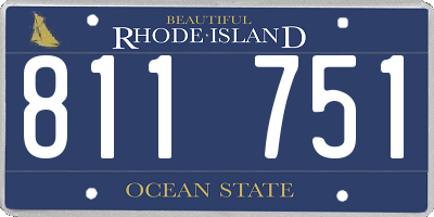 RI license plate 811751