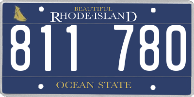 RI license plate 811780