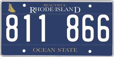 RI license plate 811866