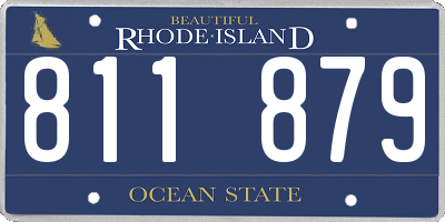 RI license plate 811879
