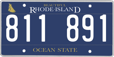 RI license plate 811891