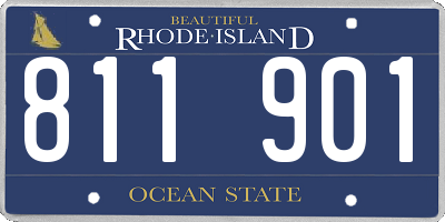 RI license plate 811901
