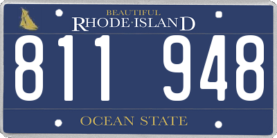 RI license plate 811948