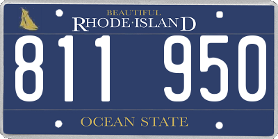 RI license plate 811950